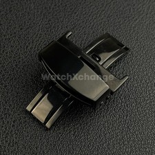 10-22mm Black Deployment Clasp