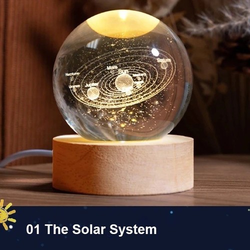 Crystal ball night light - crystal,