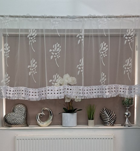 White voile curtain
