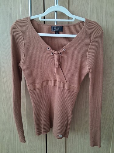 Lipsy tan jumper size - size, 10