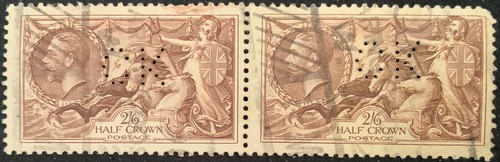 1934 perfin king george - -,