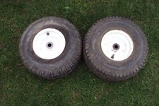 Ride on mower front wheels removed from a Craftsman ride on mower 15 x 6.00 - 6