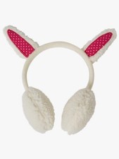 John Lewis & Partners Children's Bunny Ear Muffs / Cream 36 MONTHS+ NEW FREEUKPP