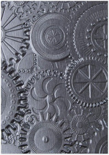 3-D Embossing Folder 662715, Mechanics by Tim Holtz, One Size