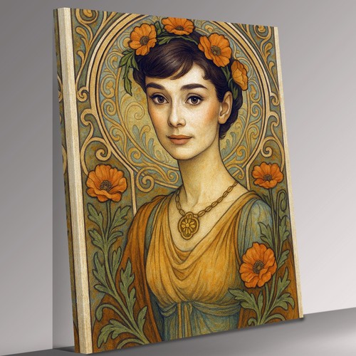 Audrey hepburn art deco - audrey, style