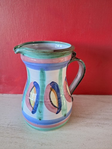 Tintagel colourful pottery - colourful, jug