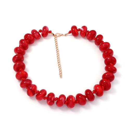 Women necklace trendy resin - necklace,