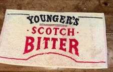 Vintage Youngers Scotch Bitter Beer Towel / Cloth