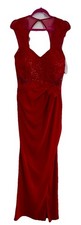 Lipsy Red Lace Evening Maxi