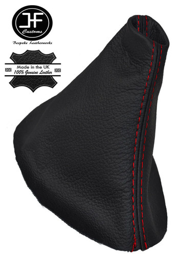 Red stitching leather gear - red,