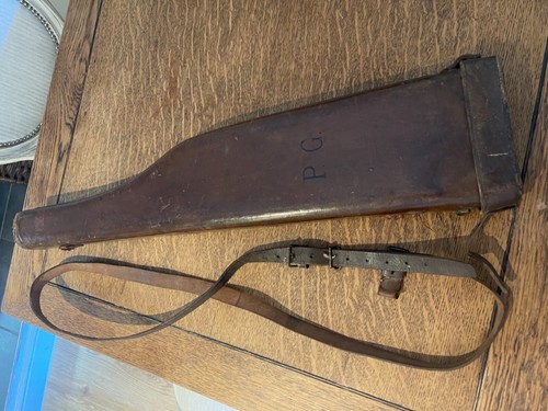 Antique leather leg mutton - antique,