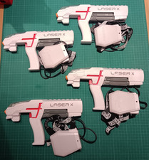 Laser X Blaster x4 Player Gun Shooting Tag Game with Receiver Infrared.