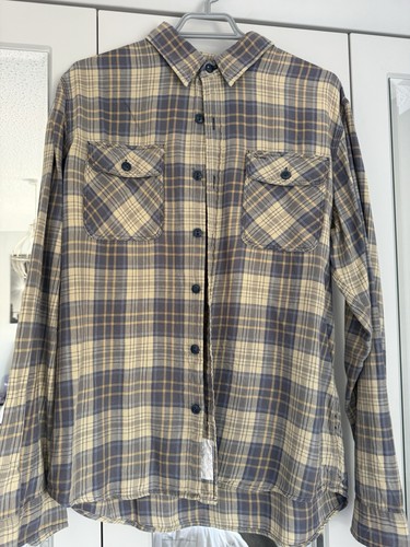 Rrl plaid work shirt - work, size