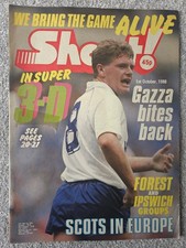 VINTAGE SHOOT FOOTBALL MAGAZINE  - 1ST OCTOBER 1988 - GAZZA BITES BACK