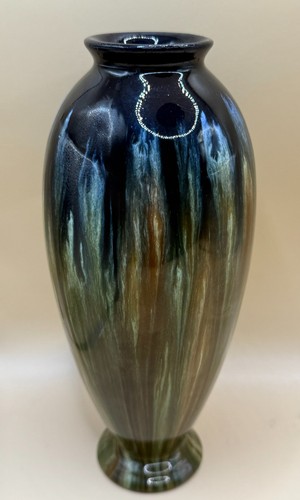 Antique bretby vase with - antique,
