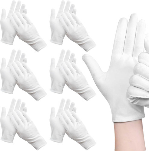 Cotton gloves pairs soft - pairs,