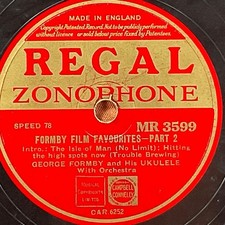 George Formby, Formby Film Favourites - Part 1/2 78 RPM Single 10" Record