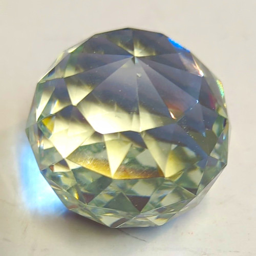 Unmarked clear faceted - unmarked,