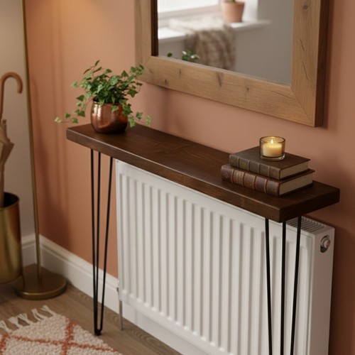 Console table radiator rustic - radiator,