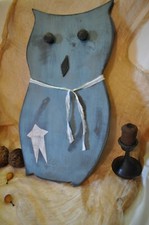 Large Olde Turquoise Blue Wood