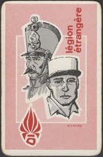 Playing Cards 1 Single Card Old LEGION ETRANGERE French Foreign MILITARY Picture