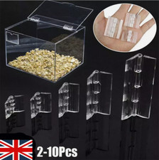 2/10Pcs Acrylic Hinges Clear