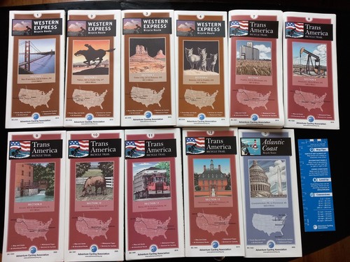 Usa cycling map western - usa,