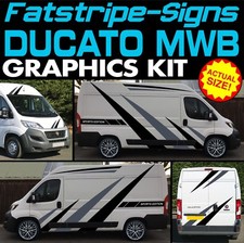to fit FIAT DUCATO L2 MWB GRAPHICS STICKERS STRIPES DECALS VAN CAMPER MOTORHOME