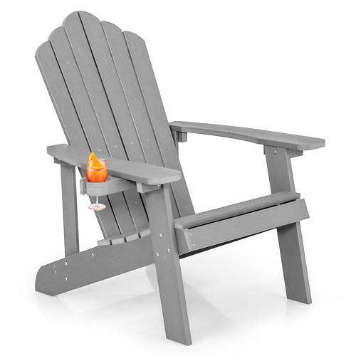 Adirondack chair with built - with, built-in