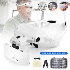 Magnifying Glass Headset 2LED