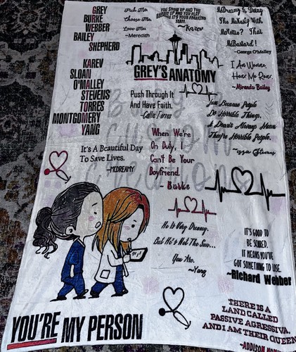 Grey anatomy blanket - grey’s,