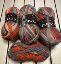 DY Sparklz 15%Wool 20%Sparkle DK 180g Approx Grey/Pink/Red Mix Knitting Wool