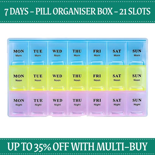 Pill box day times - pill, 7