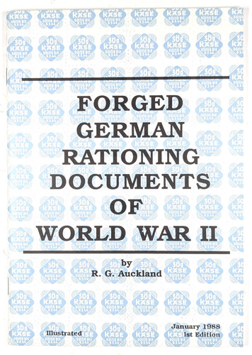 Forged german rationing - forged,