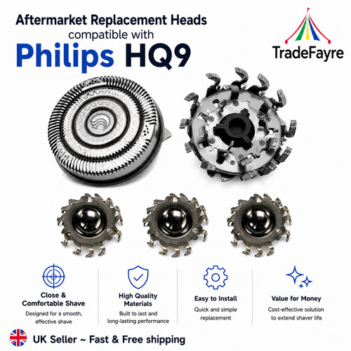 Hq9 aftermarket shaver heads - hq9,