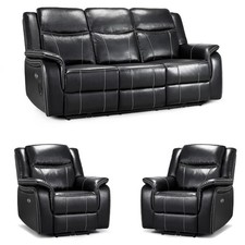 Orlando Leather Look Black