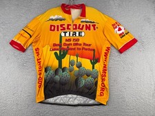 VOMax Cycling Jersey Adult Extra Large Yellow Discount Tire Fazolis New Belgium