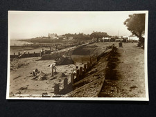 The Sands Felpham West Sussex Looking West Real Photo Vintage Postcard O25