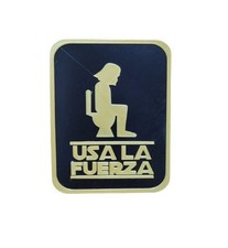Star Wars Restroom Sign - Themed Bathroom Door Plaque for Home Theater Decor