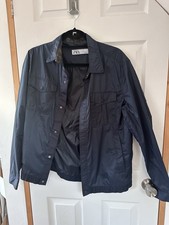 Zara Mens Navy Smart Jacket with Pockets Size Medium