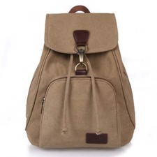 Retro Canvas Rucksack Backpack