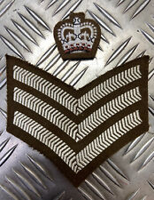 Staff Sergeant FAD No2 Rank Insignia 3 Chevrons & Crown For No 2 Service Dress