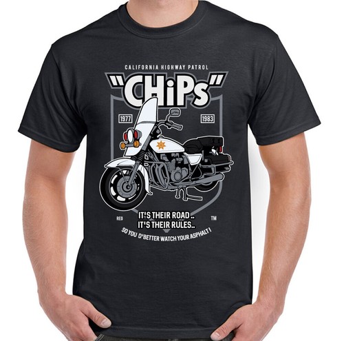 Chips shirt retro tv - chips,