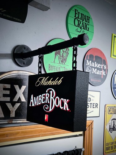 Michelob amberbock hanging led - michelob,