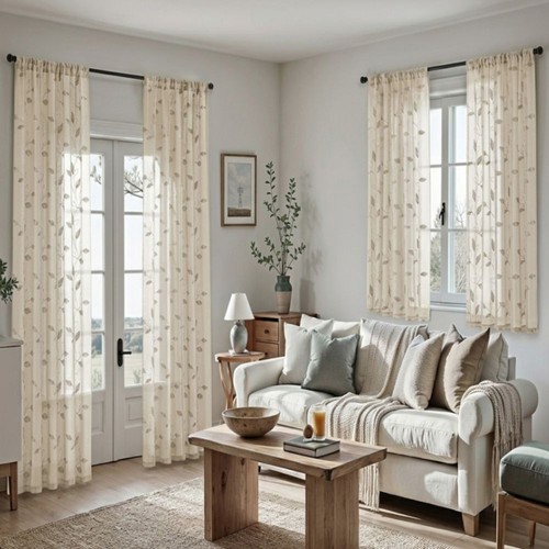 Panels embroidered leaves - 2,