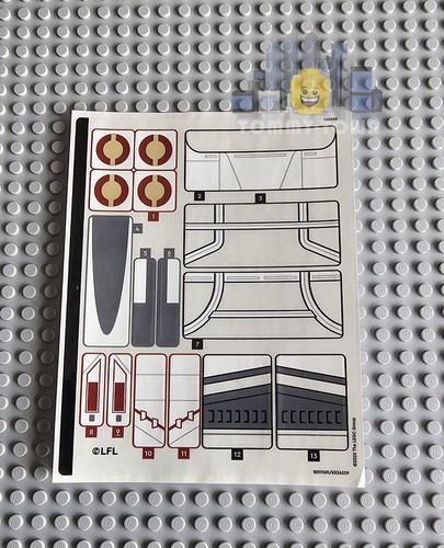 Lego star wars sticker sheet - star,