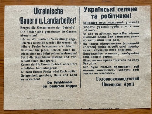 German wwii propaganda leaflet - german,