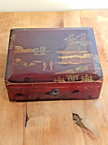 Antique hand painted - antique, red