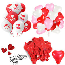 100 LOVE HEART SHAPE BALLOONS