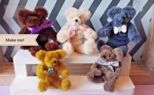 TEDDY BEAR KIT Make 5 dolls